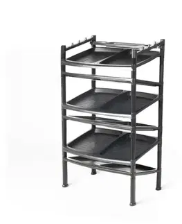 Botník 6 pater Black 52 x 34 x 91 cm