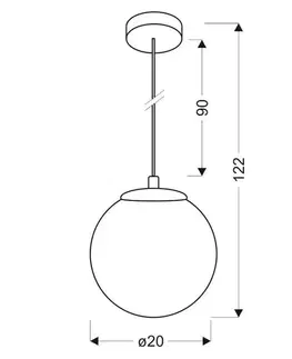 Stropní závěsná lampa 1xE27 růžová/zlatá GAZE