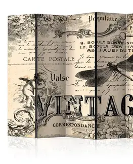 Paraván Vintage Correspondence Dekorhome