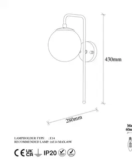 Nástěnná lampa Viran - 10925