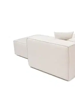 Rohová sedací souprava Lora (L1-O1-1R-POUFFE ) - Light Brown