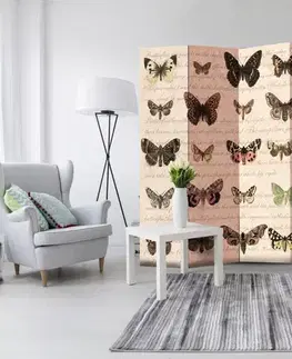 Paraván Retro Style: Butterflies Dekorhome
