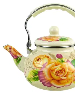 PROHOME - Čajník smalt 2,5l květy