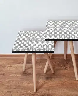 Odkládací stolek 2SHP Black, 2 ks