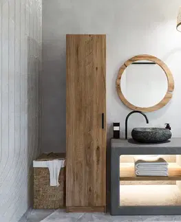 Šatní skříň Yaman 1 Door - Walnut