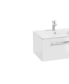 ArtDef Skříňka pod umyvadlo FERATA D80 1S/45 | bílá 80 cm