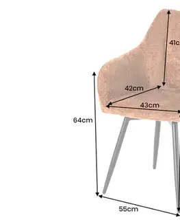 Jídelní židle 2 ks LUNARA Dekorhome