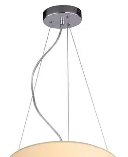 Kulatá krémová závěsná lampa 40cm nastavitelná 3x40W Kyoto