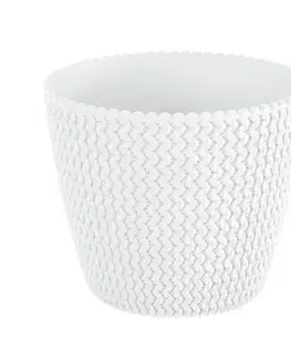 PROSPERPLAST - Obal na květináč SPLOFY 22cm bílý