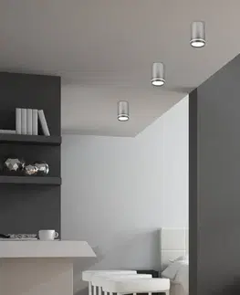 Stříbrná stropní lampa 10cm, 1xGU10 - POSLEDNÍ 2 KUSY
