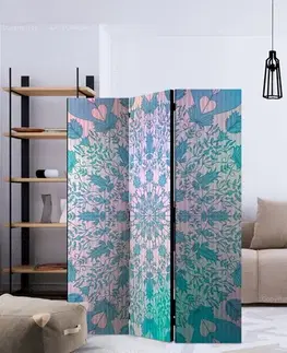 Paraván Girly Mandala (Blue) Dekorhome