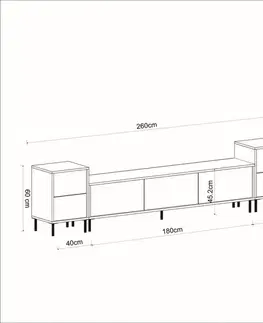 TV stěna / Sestava pod TV Imaj - Travertine