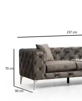 Trojmístná pohovka Como 3 Seater - Anthracite