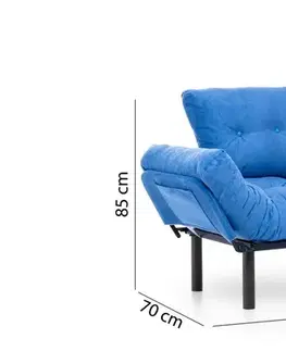Křeslo ušák Nitta Single - Blue