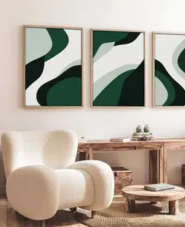 Dekorativní rámovaný obraz z MDF (3 kusy) Huhu204 - 50 x 70