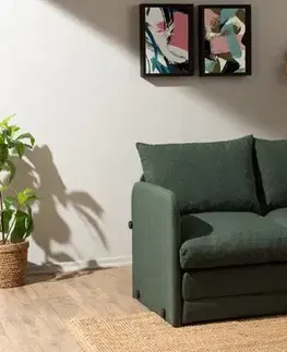 Dvoumístná rozkládací pohovka Saga 2-Seater - Green