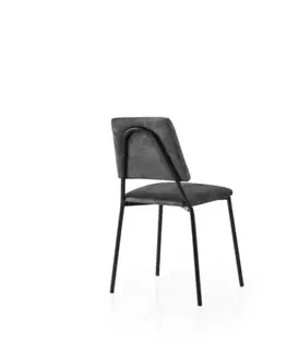 Sada jídelních židlí Lima Grey and Black, 2 ks