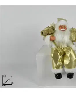 PROHOME - Mikuláš 30cm zlatý