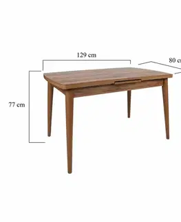 Rozkládací jídelní stůl Inci Walnut