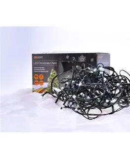 Solight Vánoční řetěz 200 LED studená bílá, 20 m, M