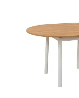 Extendable Dining Table Oliver - Oak, White