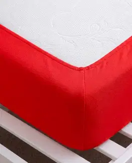 4Home Jersey prostěradlo IDEAL červená, 140–160 x 200 cm, 140–160 x 200 cm