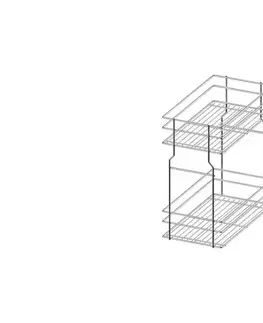 ArtExt Kuchyňská skříňka vysoká MALMO | 2D14K 40 s cargo košem Barva korpusu: Grey