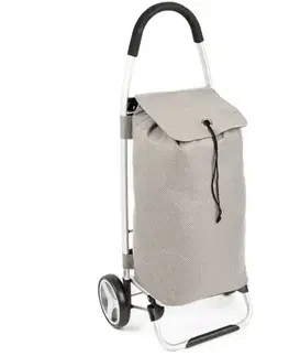 Nákupní taška na kolečkách Praga šedá