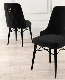 Sada židlí (4 kusy) Pare - Black