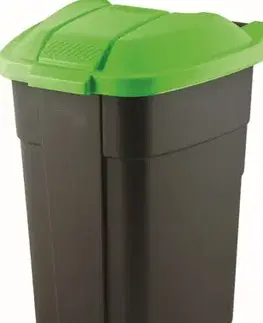 KETER Smětná nádoba FERUSE | černá/zelená