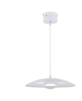 Závěsná lampa bílá LED 34cm Lund Ledea