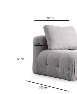 Křeslo / Jednomístná pohovka Amaris O1 - Light Grey