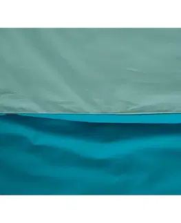 B.E.S. Petrovice Bavlněné povlečení Double face tyrkys/olivová, 140 x 200 cm, 70 x 90 cm