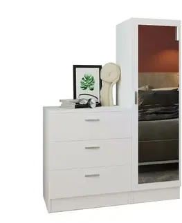 Komoda se zrcadlem Coco White