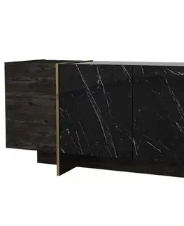 Konzolový stolek Veyron - Black, Gold