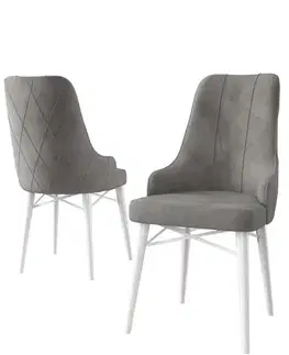 Sada židlí (4 kusy) Neta - Grey, White