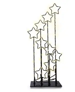 DecoKing Vánoční LED dekorace s hvězdami, 16 cm
