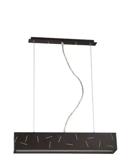 Stropní kancelářské svítidlo Beam 14W T5 kov wenge 600X100X1125MM