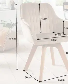 Otočné jídelní křeslo 2 ks NESTOR Dekorhome