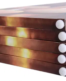 Designový LED paraván 5-dílný Dekorhome