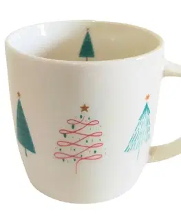 Home Elements Porcelánový hrnek s vánočním designem Les 300 ml v dárkovm balení