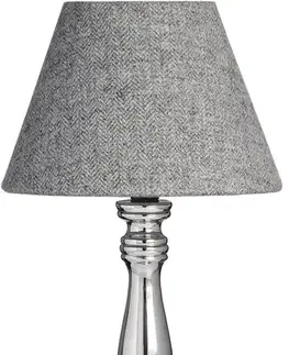Estila Chromová stolní lampa Fewlson rustikální 37cm