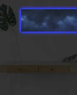 Dekorativní LED osvětlený obraz na plátně 3090NASA-017