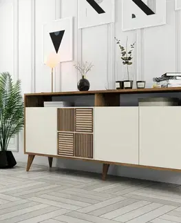 Skříňka Milan 2 Walnut and Cream