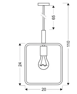 Závěsná lampa FRAME 1xE27 Candellux