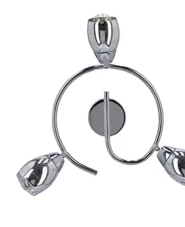 Spirálová nástěnná lampa 3X10W E14 LED chrom MILTON