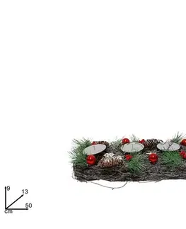 PROHOME - Svícen adventní 50 x 9 x 13cm