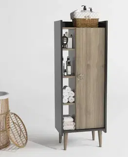 Víceúčelová skříňka Lagomood Ruby - Walnut, Anthracite