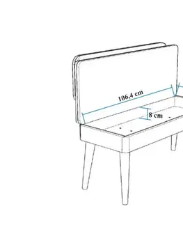 Jídelní set s rozkládacím stolem a židlemi (6 kusů) Vina - Walnut, Anthracite