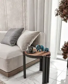Sada odkládacích stolků (3 kusy) Lavia 3 - Walnut